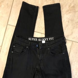MENS super skinny jeans black